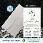 BEYAZ ZARFLI DAVETİYELER - NB895