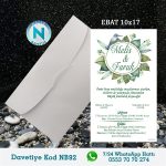 BEYAZ ZARFLI DAVETİYELER - NB92