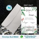 BEYAZ ZARFLI DAVETİYELER - NB923
