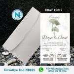 BEYAZ ZARFLI DAVETİYELER - NB925