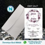 BEYAZ ZARFLI DAVETİYELER - NB926
