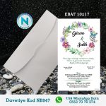 BEYAZ ZARFLI DAVETİYELER - NB947