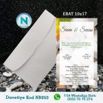 BEYAZ ZARFLI DAVETİYELER - NB950