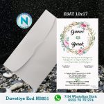 BEYAZ ZARFLI DAVETİYELER - NB951