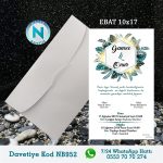 BEYAZ ZARFLI DAVETİYELER - NB952
