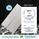 BEYAZ ZARFLI DAVETİYELER - NB954