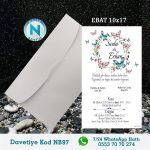 BEYAZ ZARFLI DAVETİYELER - NB97