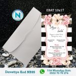 BEYAZ ZARFLI DAVETİYELER - NB99