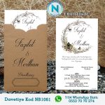 DİK RENKLİ ZARFLI - NBB1061