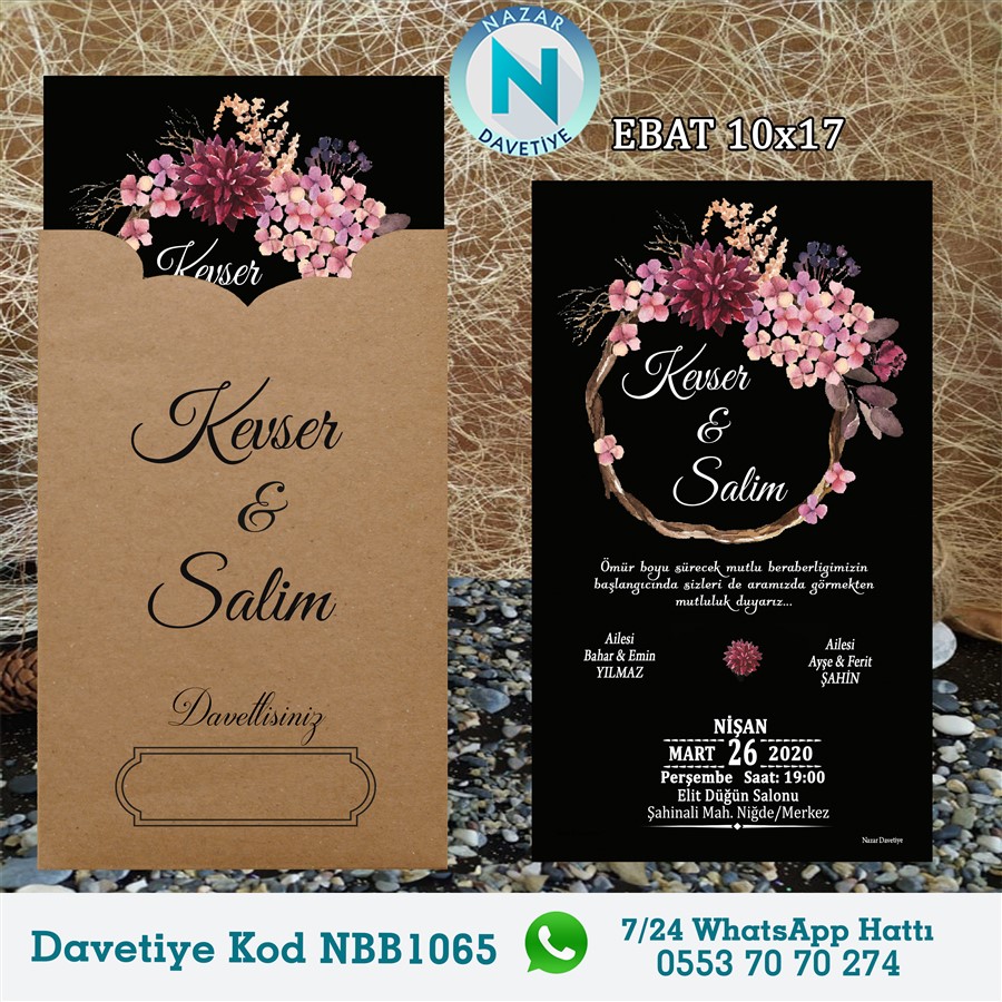 NBB1065 DİK RENKLİ ZARFLI - NBB1065 - Görsel 1