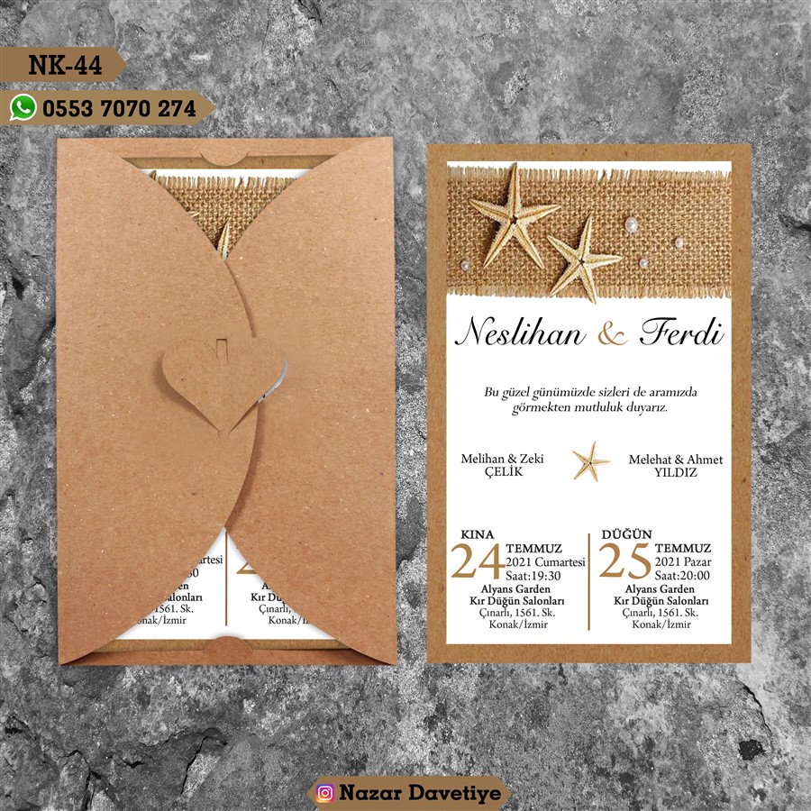 NK444 KELEBEK KRAFT ZARFLI - NK444 - Görsel 1