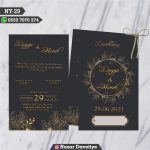 ÇİFTLİ DAVETİYE - NY29