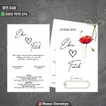 ÇİFTLİ DAVETİYE - NY348