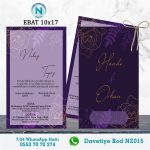 ÇİFTLİ DAVETİYE - NZ015
