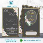 ÇİFTLİ DAVETİYE - NZ157