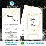 ÇİFTLİ DAVETİYE - NZ177