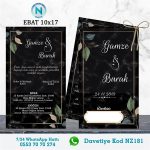 ÇİFTLİ DAVETİYE - NZ181