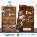ÇİFTLİ DAVETİYE - NZ243