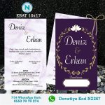ÇİFTLİ DAVETİYE - NZ267