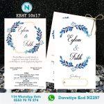 ÇİFTLİ DAVETİYE - NZ297