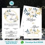 ÇİFTLİ DAVETİYE - NZ306