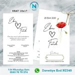 ÇİFTLİ DAVETİYE - NZ349