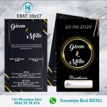 ÇİFTLİ DAVETİYE - NZ351