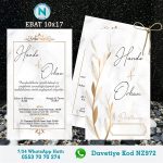 ÇİFTLİ DAVETİYE - NZ972