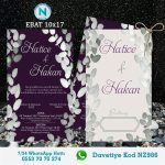 ÇİFTLİ DAVETİYE - NZ986